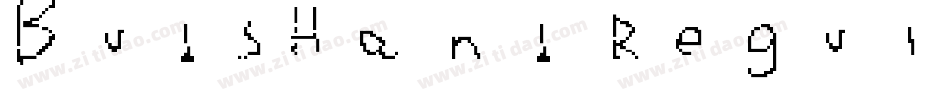 BudsHand Regular字体转换